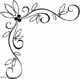 简约黑白边框素材华丽手抄报 简约手抄报