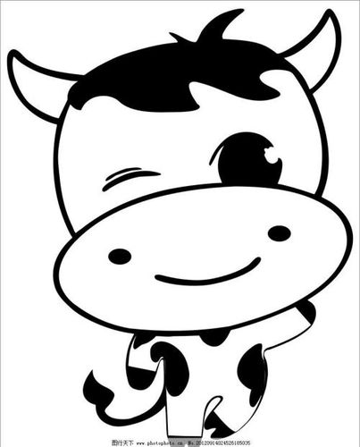 牛的简笔画图片大全