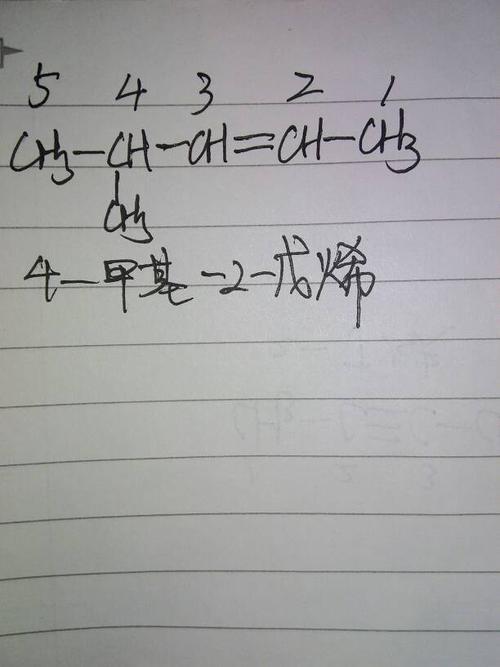 化学4-甲基-2-戊烯的结构式怎么写