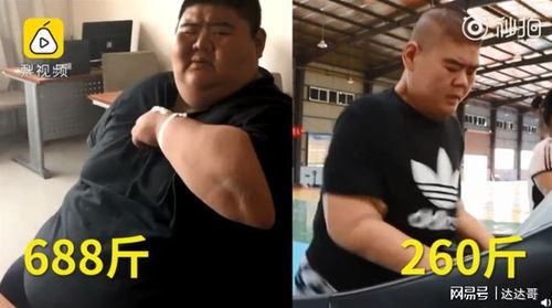 的男子,经由当地媒体报道后,王浩楠181公分,688斤(约344公斤)的身材