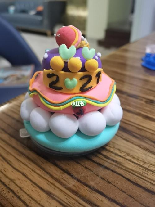 彩泥蛋糕_彩泥_蛋糕_手工制作_手工彩泥_兴趣爱好_手工