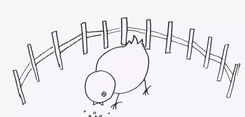 小朋友可以发挥想象涂上自己喜欢的颜色,还可以多画几只小鸡,我家