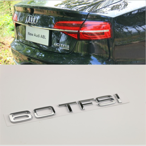 原厂奥迪a8/a8l/s8排量标60tfsi车尾标后字标数字标后备箱车标贴图片