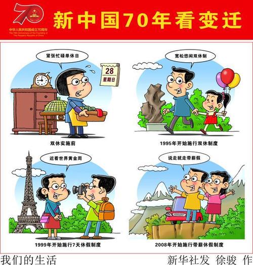 (图表·漫画)「新中国70年看变迁」我们的生活(横版)