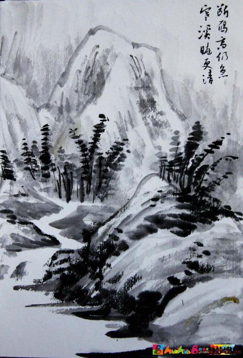 宋唯原中国画写意山水作品欣赏