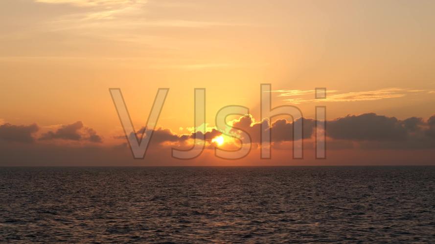 【4k】大海日出朝霞_3840x2160_高清视频素材下载(编号:5798880)_实拍