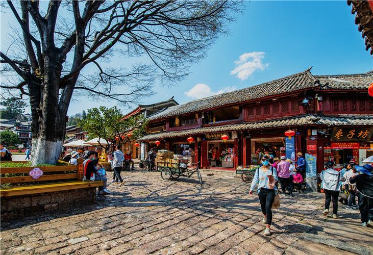 云南丽江古城四方街