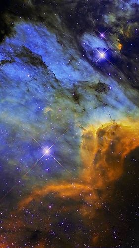 真实星空与极光 真美哭