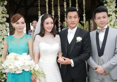 杨幂刘恺威结婚照回看杨幂刘恺威婚礼现场照太唏嘘