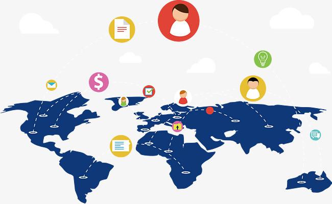 简约新闻商务图标ui图形元素设计全球