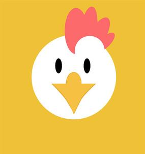 卡通小鸡头像设计