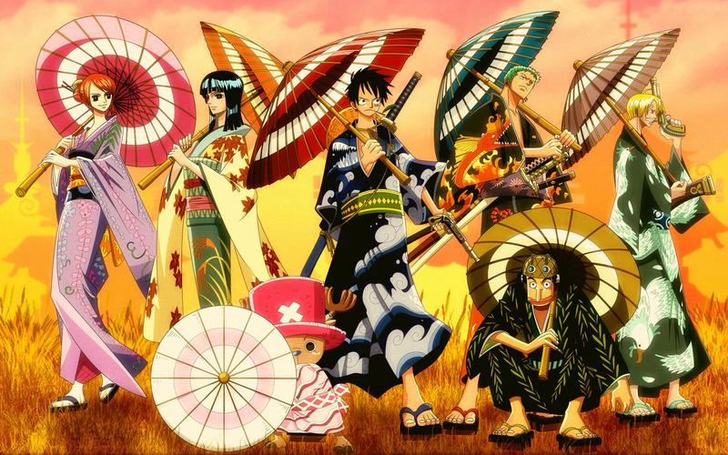 海贼王索隆穿着和服在樱花下高清的照片谁有,类似以下