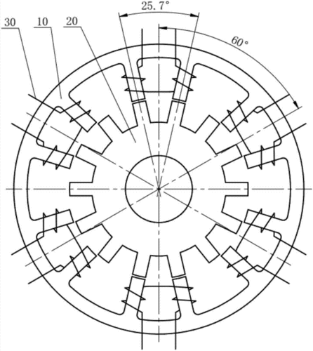 各相凸极集中布置的定子铁芯及各相凸极集中布置的电机的制作方法