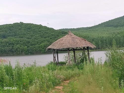 茅屋简陋,但茅屋旁边的景色却充满了诗情画意,让人陶醉不已.