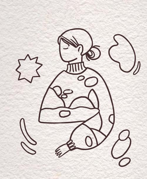 简笔画少女小贴纸_简笔画_贴纸_奥斯陆自由行热门攻略_教程_治愈