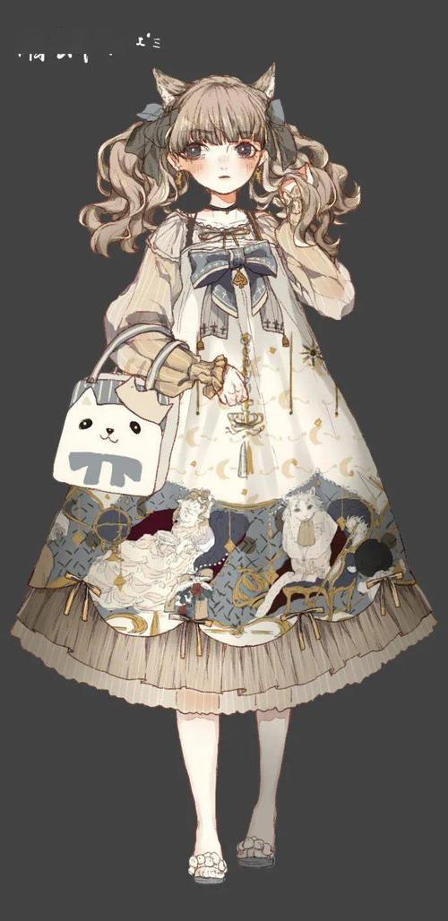lolita洛丽塔哥特风服饰风格服装设计参考素材