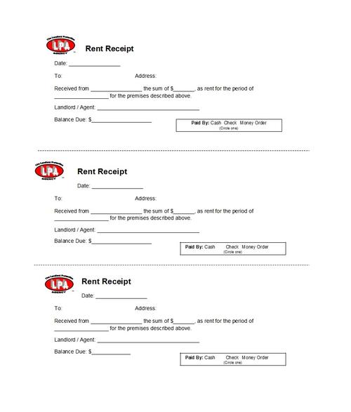 49 printable rent receipts (free templates)