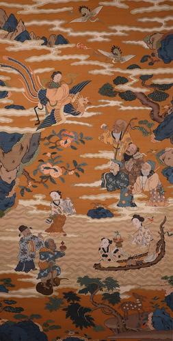 缂丝八仙祝寿图 清代