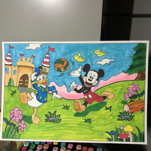 马克笔色彩简笔画_马克笔_简笔画_绘画_绘本_马克笔绘画_文化_绘画