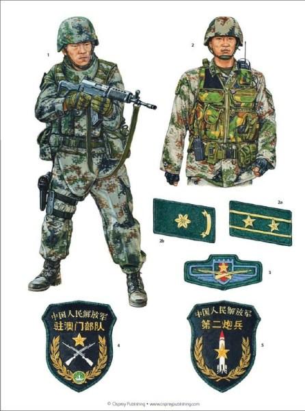 解放军人迷彩服的简笔画