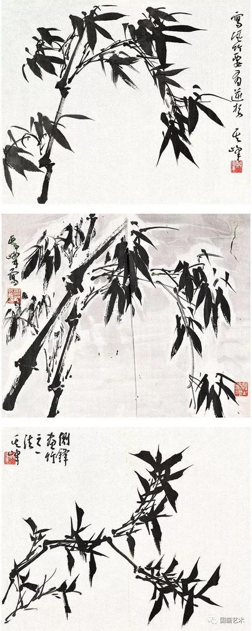 孙其峰教你画风竹晴竹雨竹雪竹及作品欣赏