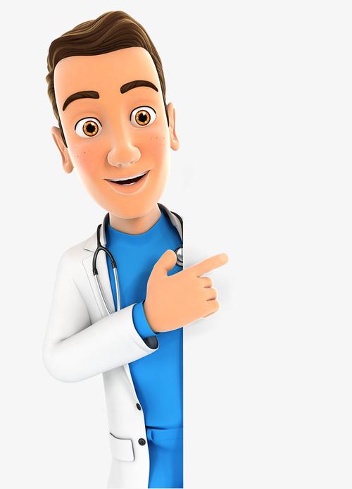 卡通手绘卡通手绘帅气的医生