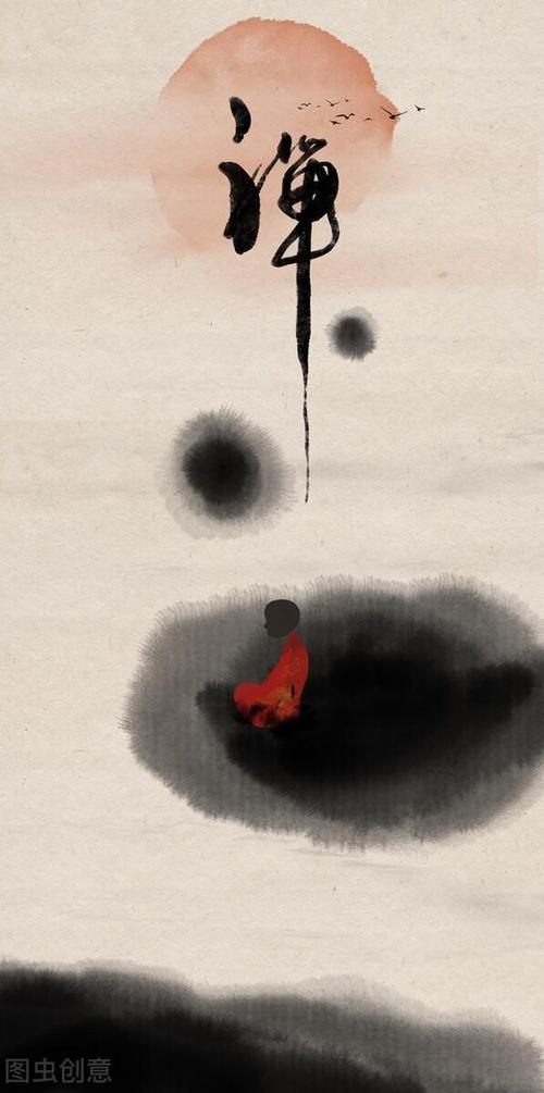 心香禅意佛系图片唯美意境净化心灵静心禅语