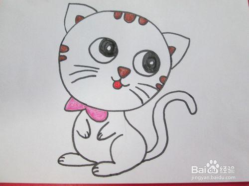 儿童学画小动物:[9]猫咪