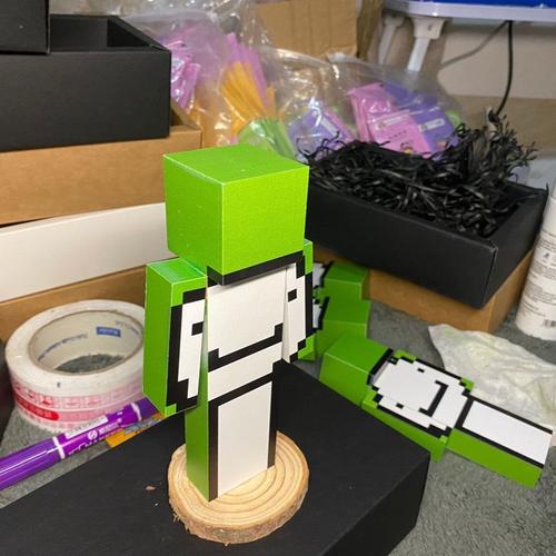 兼容乐高现货dream我的世界皮肤模型手办实木全身潮玩