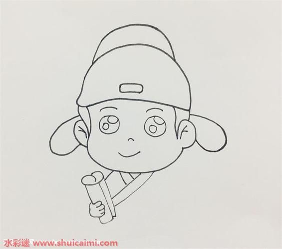 诗人怎么画诗人简笔画步骤