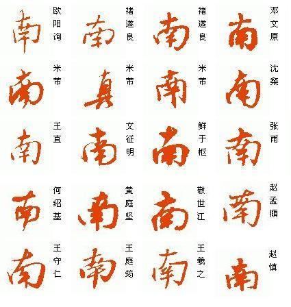 展开全部 南字行书写法如下