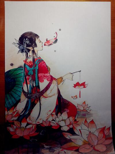 马克笔画古风手抄报 手抄报模板大全