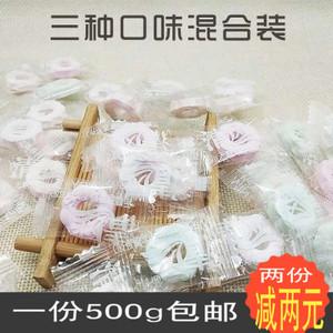 网红爆款清风花香薄荷糖500g 口香糖无糖压片糖果清嘴圈圈糖摆盘