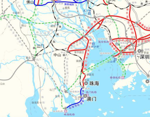 珠海中心站落位斗门鹤洲北珠海cbd进入开发时间
