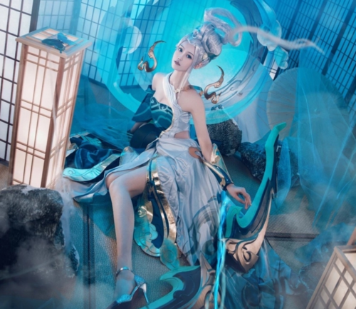 王者荣耀,cos,伽罗,cosplay