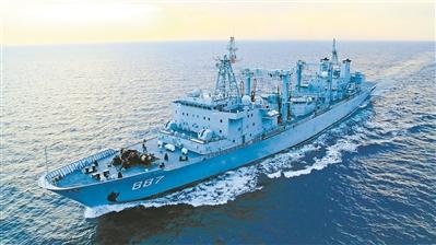 微山湖舰上的守护(图)