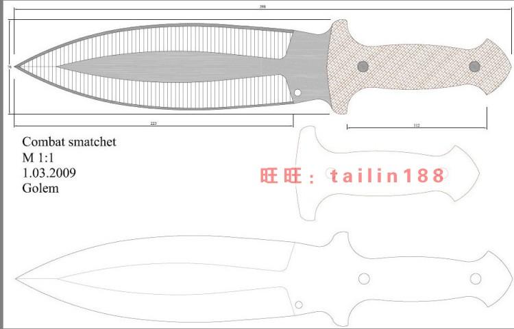 315个线切割刀具cad图纸 id7381