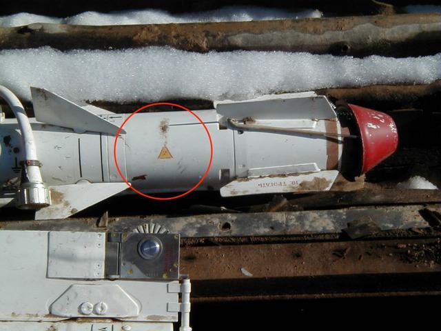 r-60空空导弹战斗部总重3-3.5千克("响尾蛇"导弹战斗部重9.