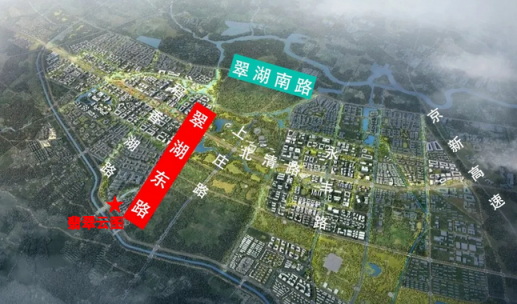 翡翠云图好消息!预计年底前翠湖东路与翠湖南路一起建成通车!