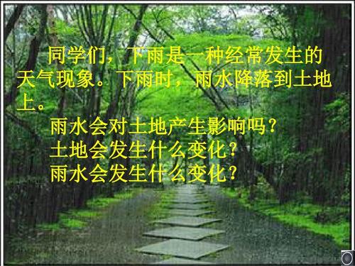 雨水对土地的侵蚀ppt