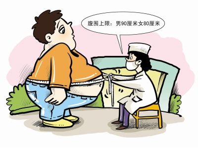 脖子粗不可怕 肚子大真的危险 健康腹围:男90厘米 女80厘米