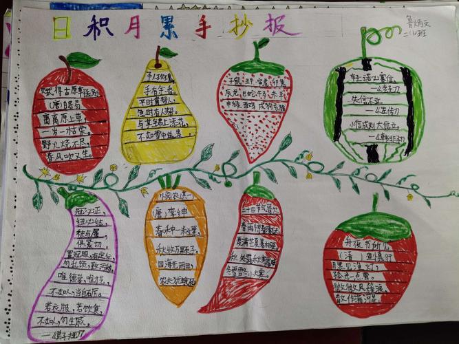 "日积月累"手抄报展示