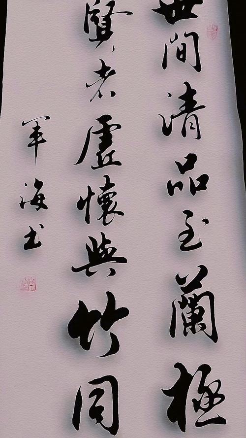 不一样的人生世间清品至兰极军海书法