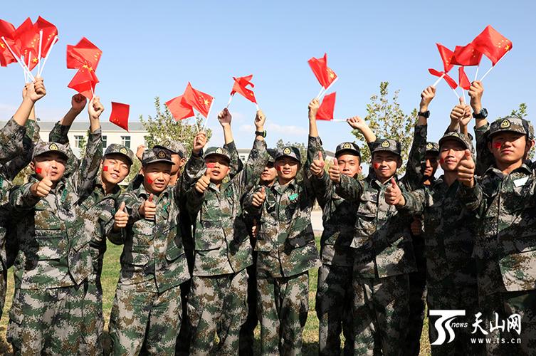 新疆军区某训练基地新兵连祖国您好请收下我们的祝福