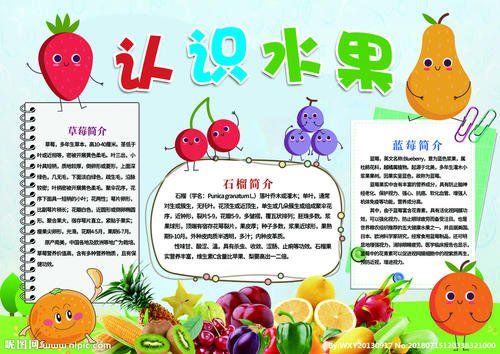 走进水果乐园手抄报童话乐园手抄报