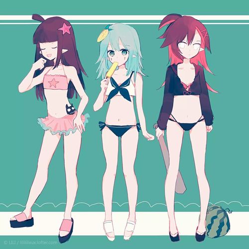 凹凸世界 泳装妹子