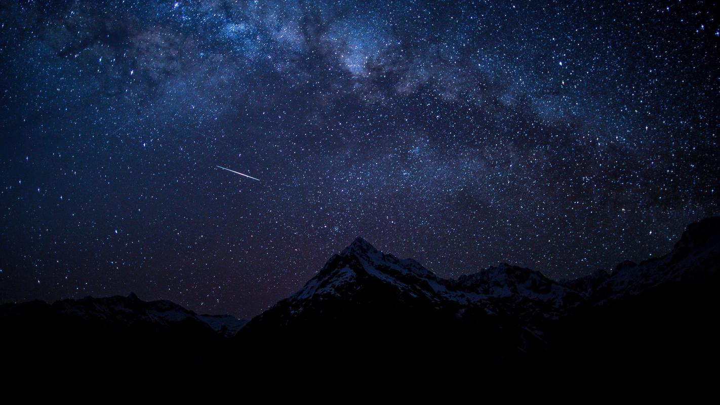 璀璨的星空风景高清宽屏桌面壁纸
