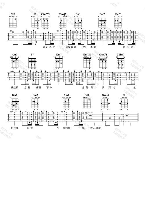 说了再见吉他谱_周杰伦_g调弹唱谱_吉他演示视频