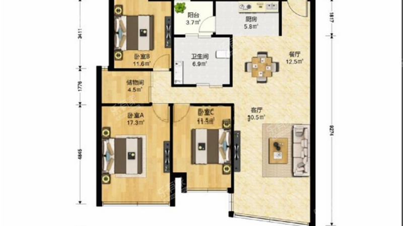 中怡城市花园户型图