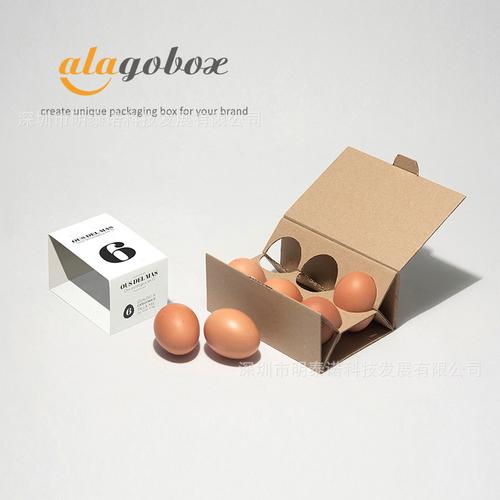 纸盒厂家订制新款土鸡蛋包装盒 6枚装鸡蛋礼品盒 精美